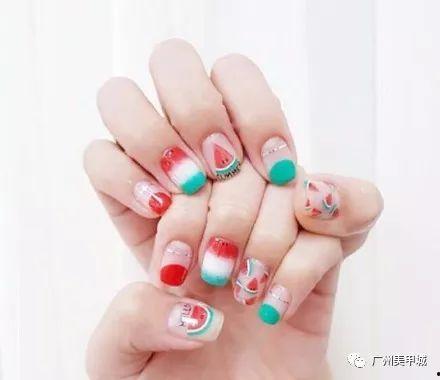 欧美夏天美甲图片